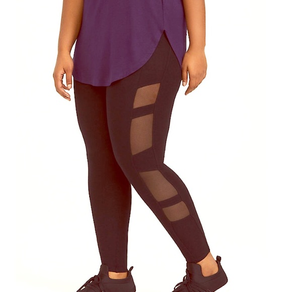 torrid Pants - NWT Torrid 2 leggings side mesh inserts black cute